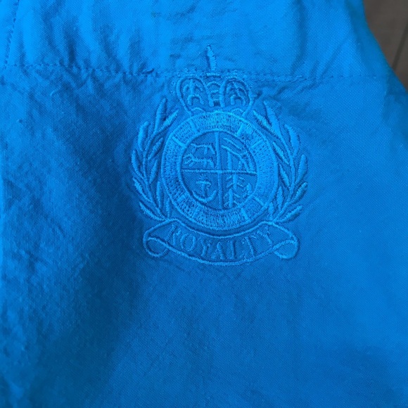 Vintage 80s Teal Blue Short Sleeve Oversized Shirt Small Boxy Top - Picture 6 of 8